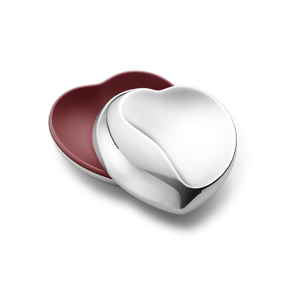 Georg Jensen/ジョージ ジェンセン ハート ボンボニエールＬ アクセサリー収納ケース ジュエリーボックス 小物収納 フリーボックス H01931