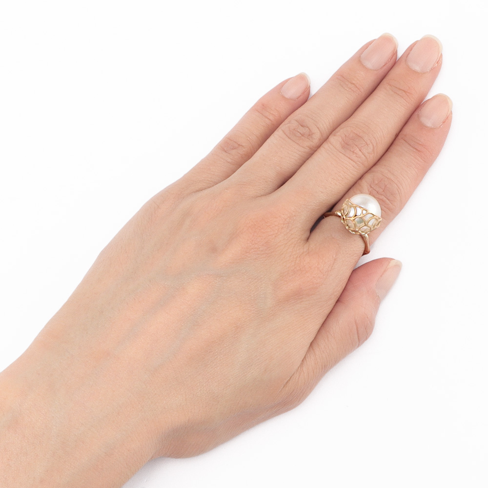 バッグ 靴 アクセサリー ジュエリー 真珠 パール Utopara/ウトパラ K10 12mm白蝶パール リング J50108