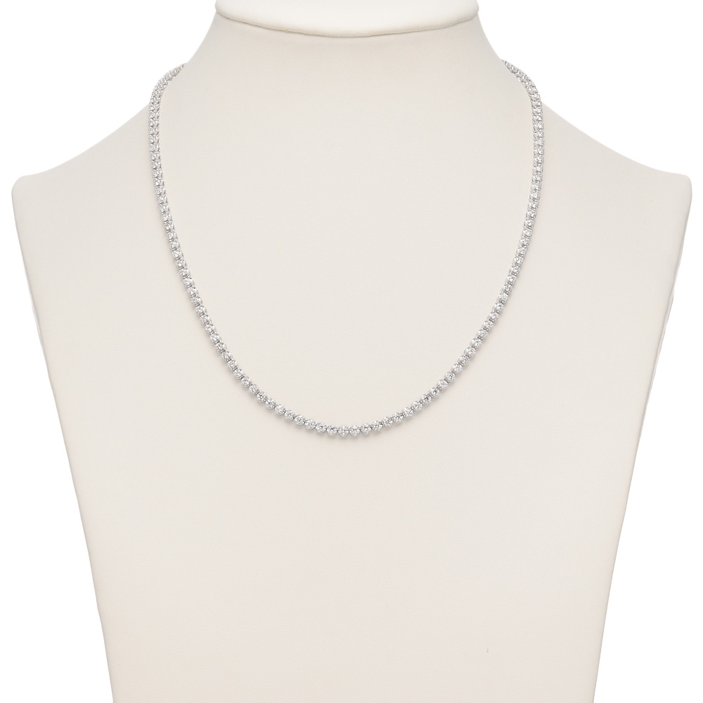K18WG 5ctフルダイヤ ネックレス ディノスANAmall店