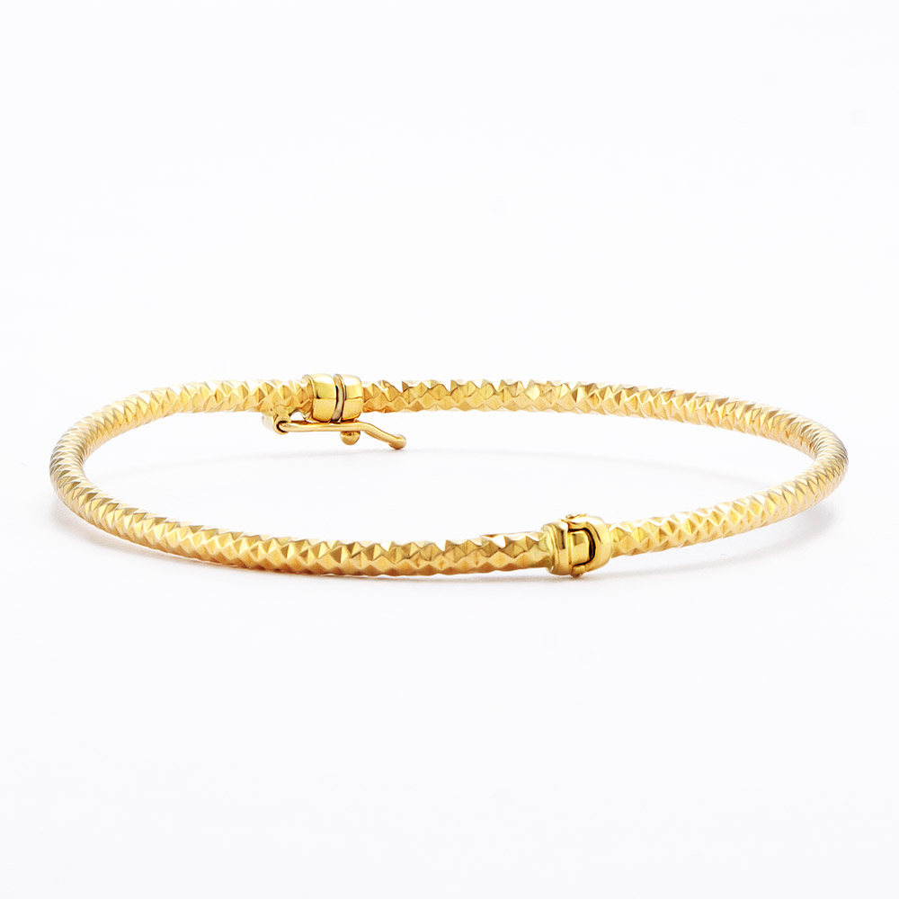 新品】UNOAERRE(ウノアエレ)K18バングル こびり付く 