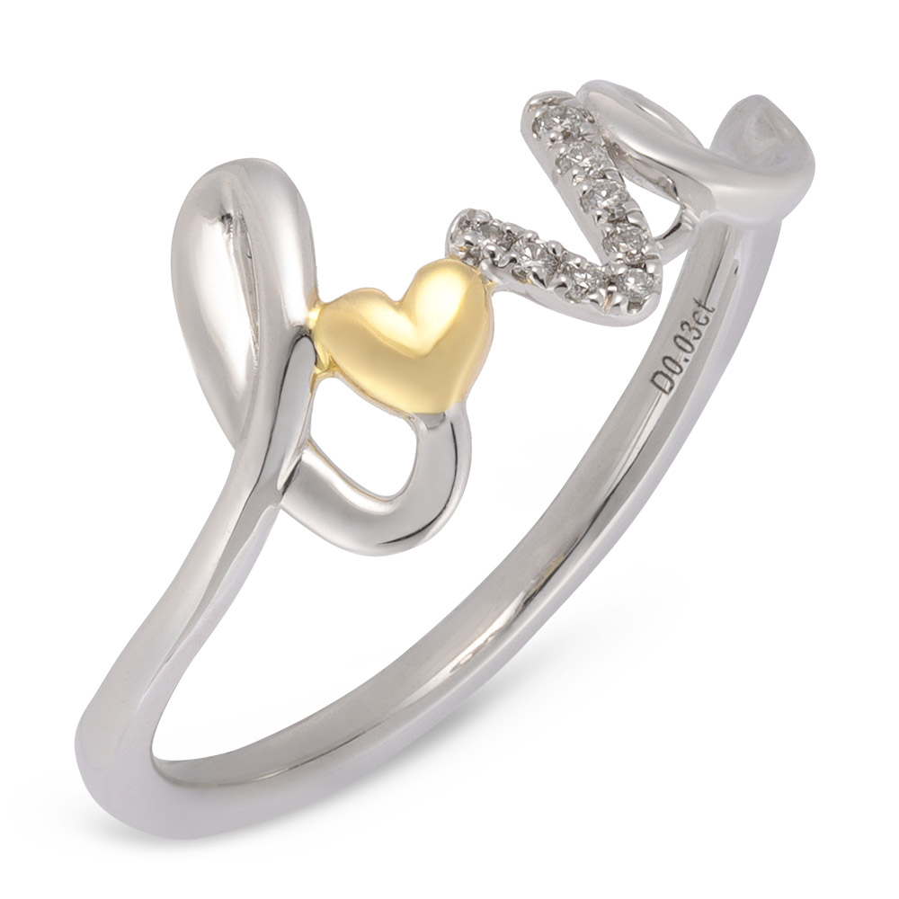 K18YG ダイヤモンド リング 1.03CT ゆらめく 