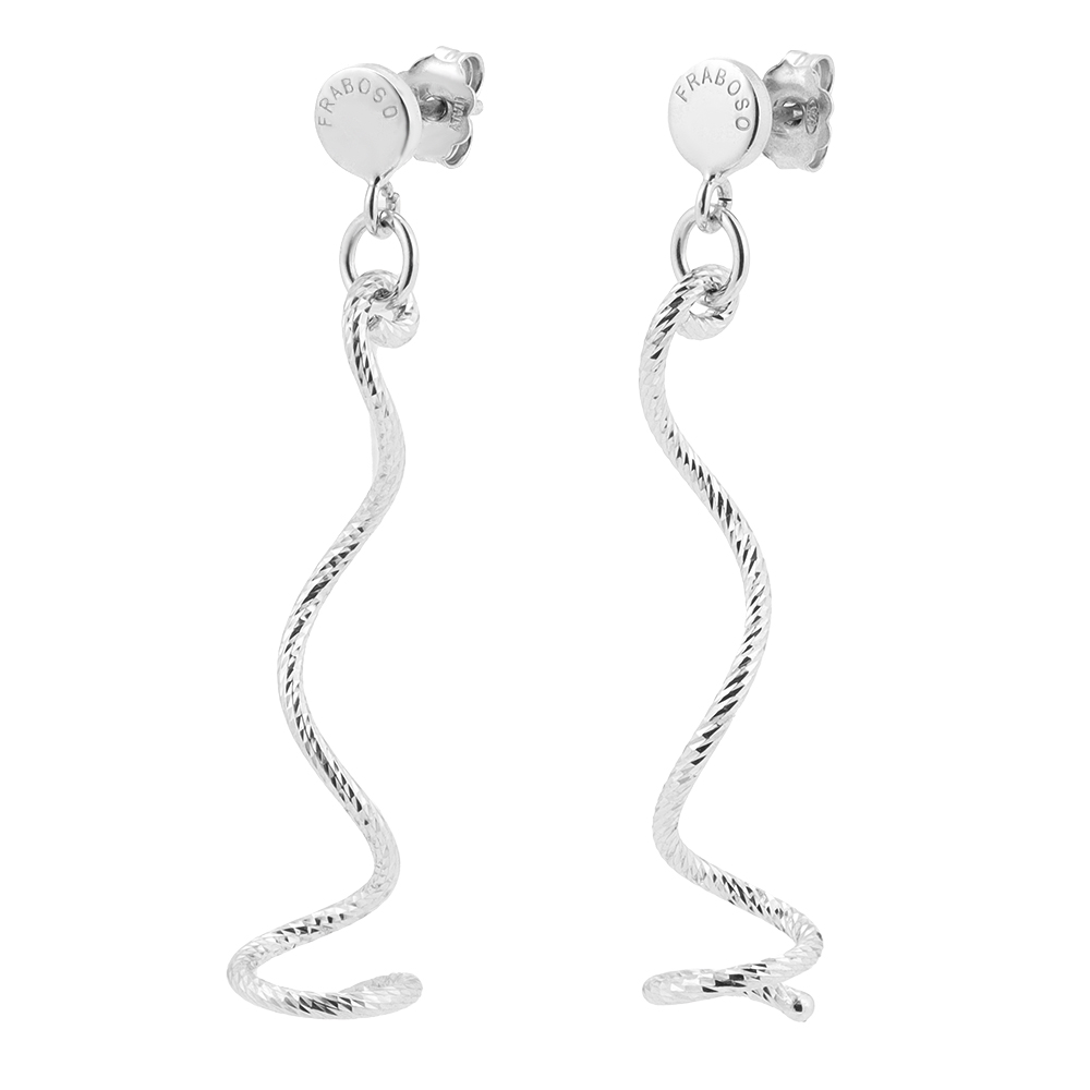 FRABOSO/フラボッソ SV スパイラル ピアス シルバー製 ジュエリー アクセサリー J73605
