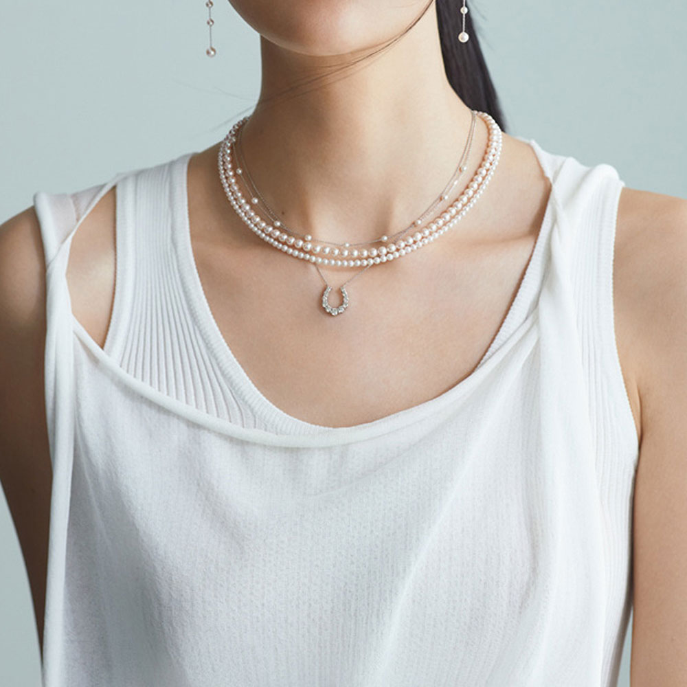 K18 3mmアコヤベビーパール ネックレス 真珠 パール ジュエリー アクセサリー J73908