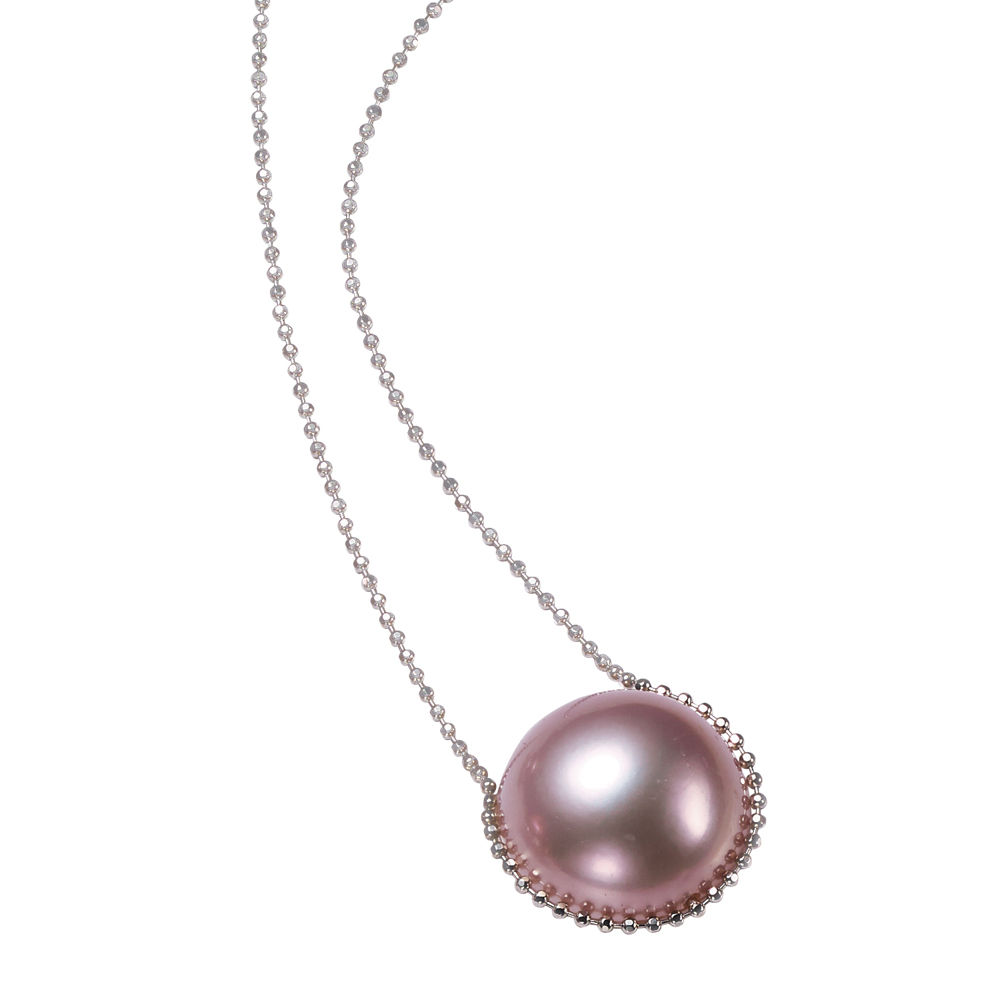 ペルルデミ K18 14mm淡水パール ペンダント 真珠 パール ジュエリー アクセサリー J73912