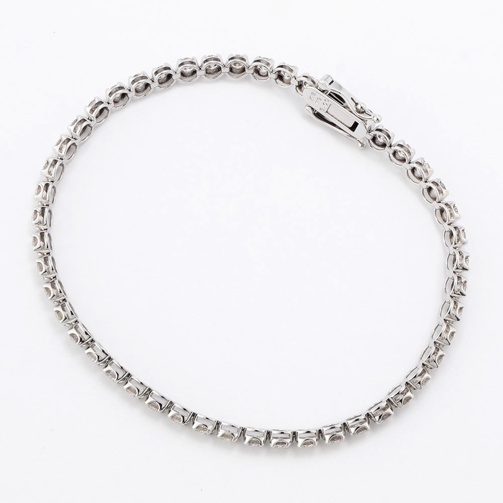 K18 3ctダイヤ テニスブレスレット ダイヤモンド ジュエリー アクセサリー J75002