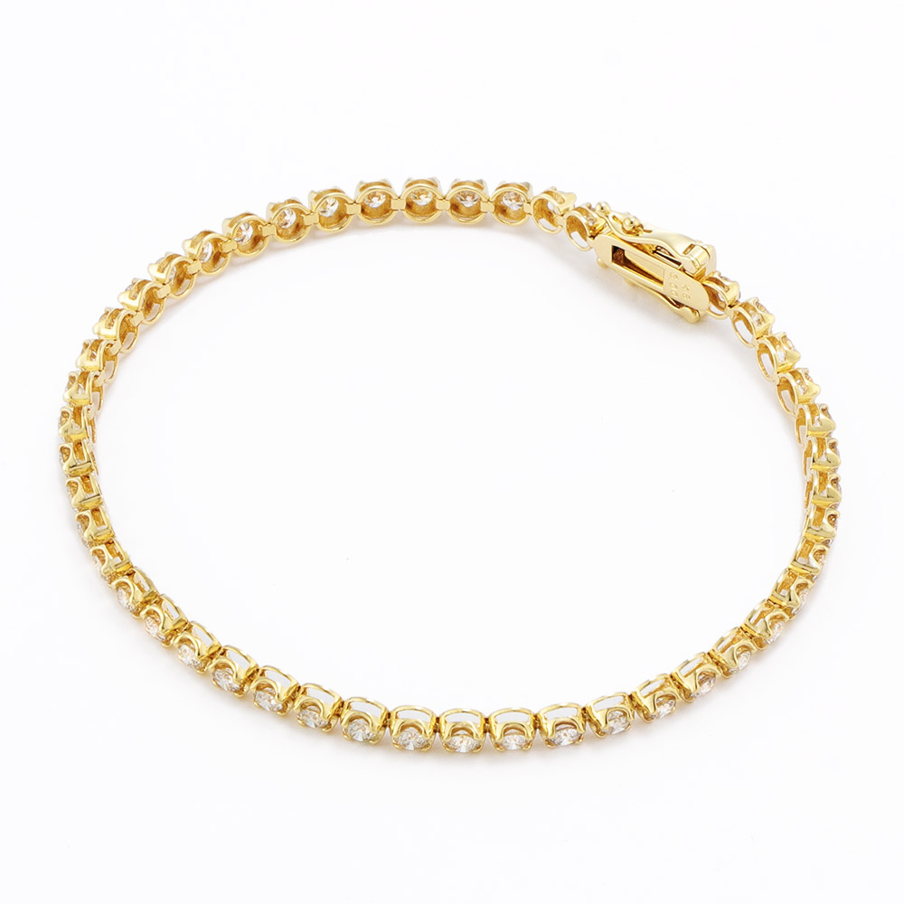 K18 3ctダイヤ テニスブレスレット ダイヤモンド ジュエリー アクセサリー J75002