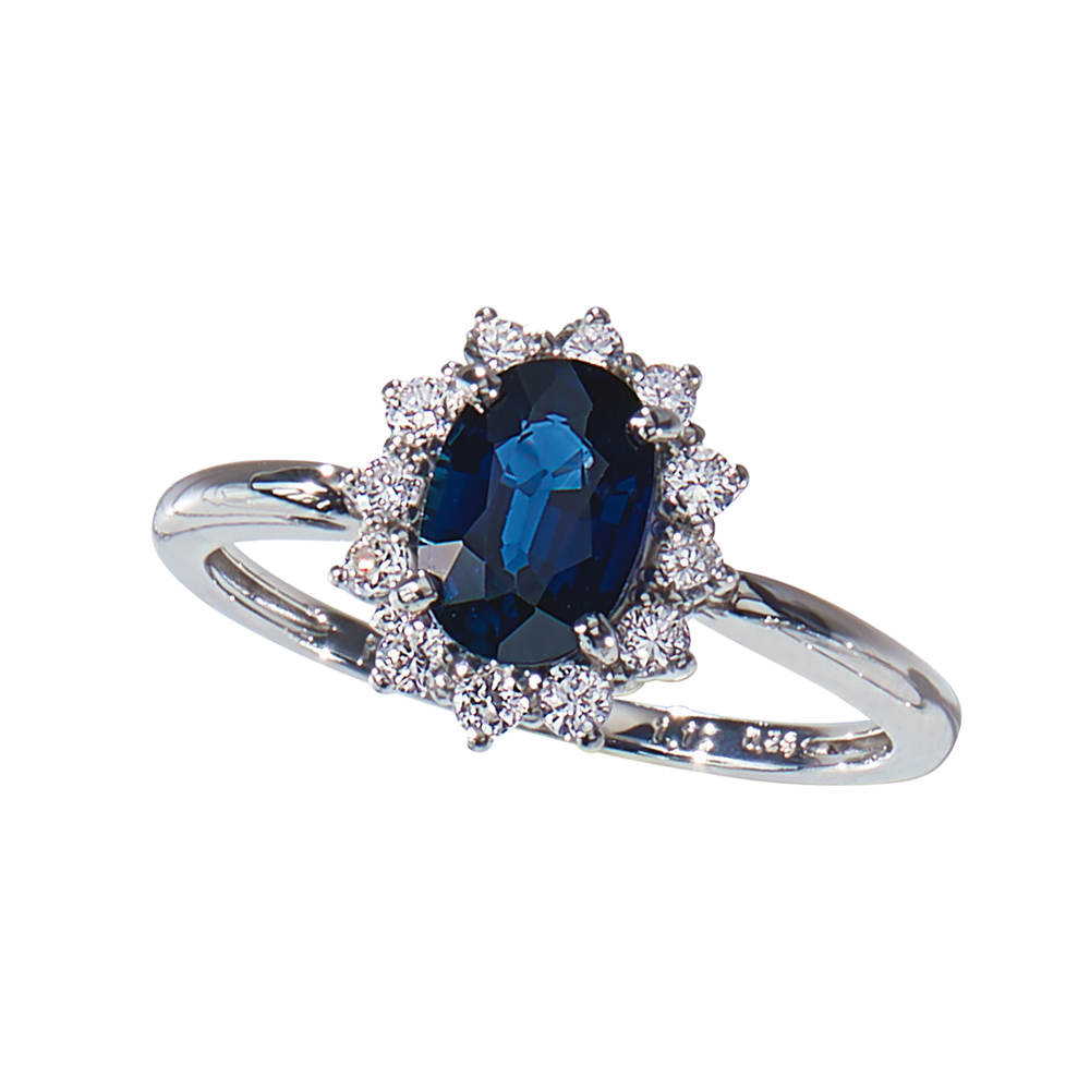 Pt 1ctルビー/サファイア・ダイヤ リング プラチナ製 ジュエリー アクセサリー J75105