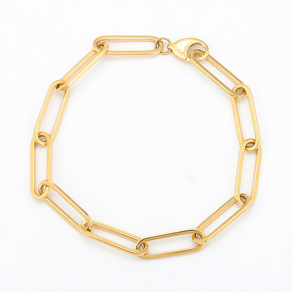 K18 クリップチェーン ブレスレット ゴールド製 ジュエリー アクセサリー J75503