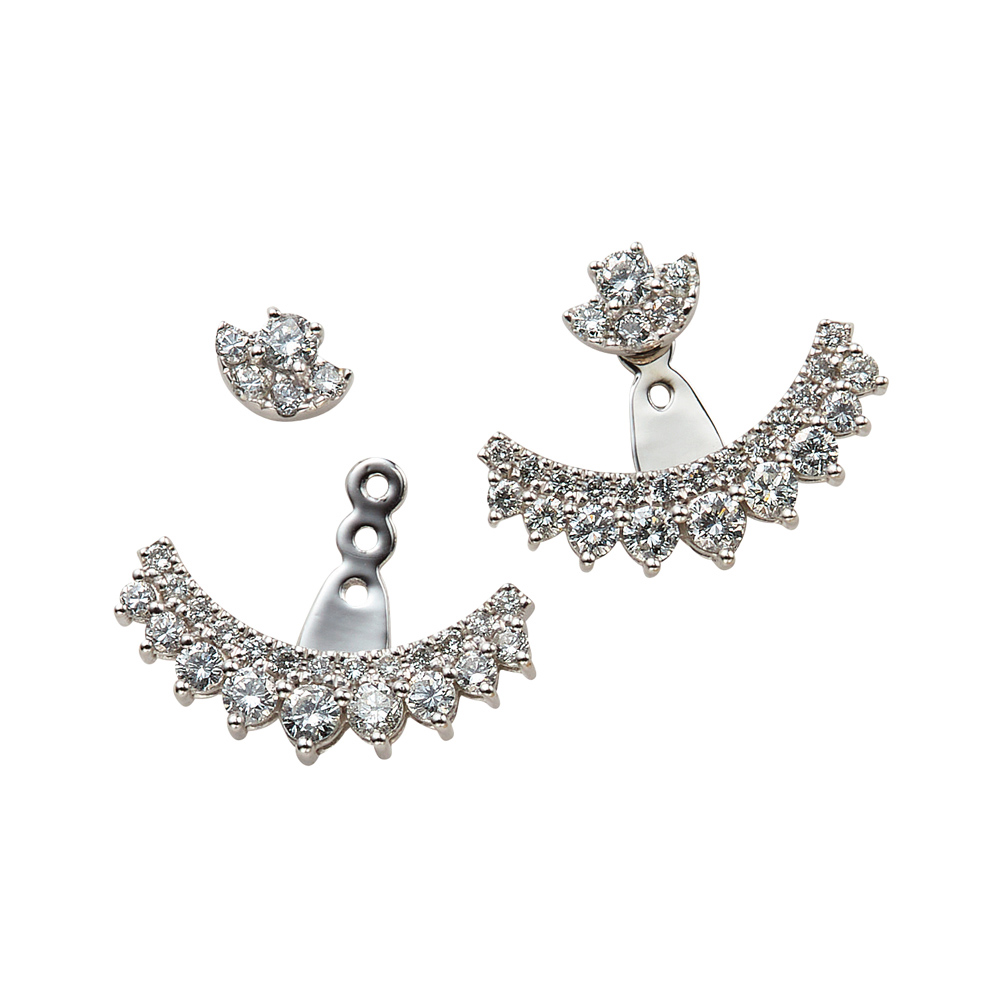 通販サイト一覧 K18 0.76ctダイヤ ジャケットピアス ディノスANAmall店 アクセサリー