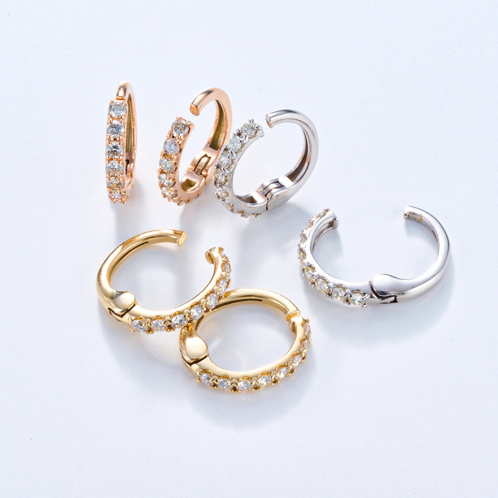 K10 0.6ctダイヤ イヤーカフ（両耳） ダイヤモンド ジュエリー アクセサリー J76107