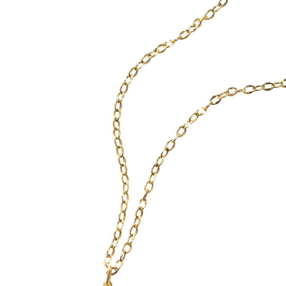 ≪60cm≫ UNOAERRE/ウノアエレ K18 デザイン ネックレス ゴールド製 ジュエリー アクセサリー J73305