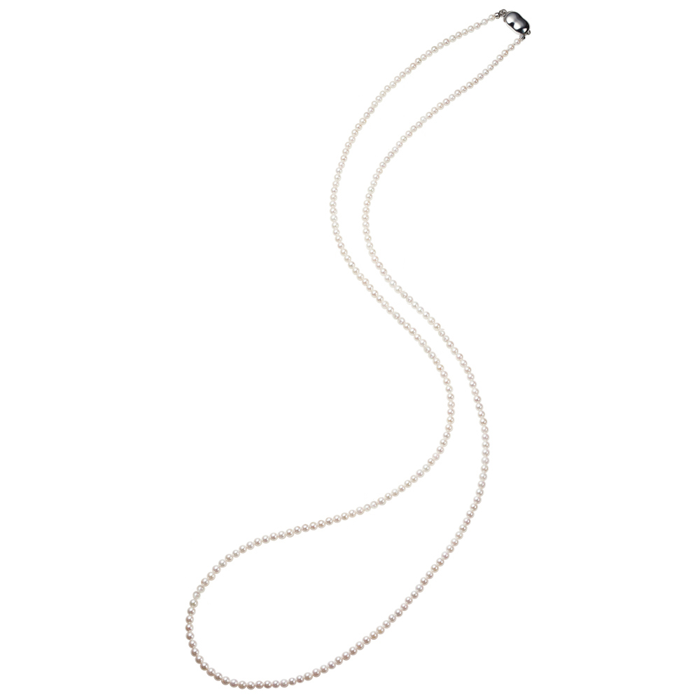 3mmアコヤベビーパール ロングネックレス 真珠 パール ジュエリー アクセサリー J73801