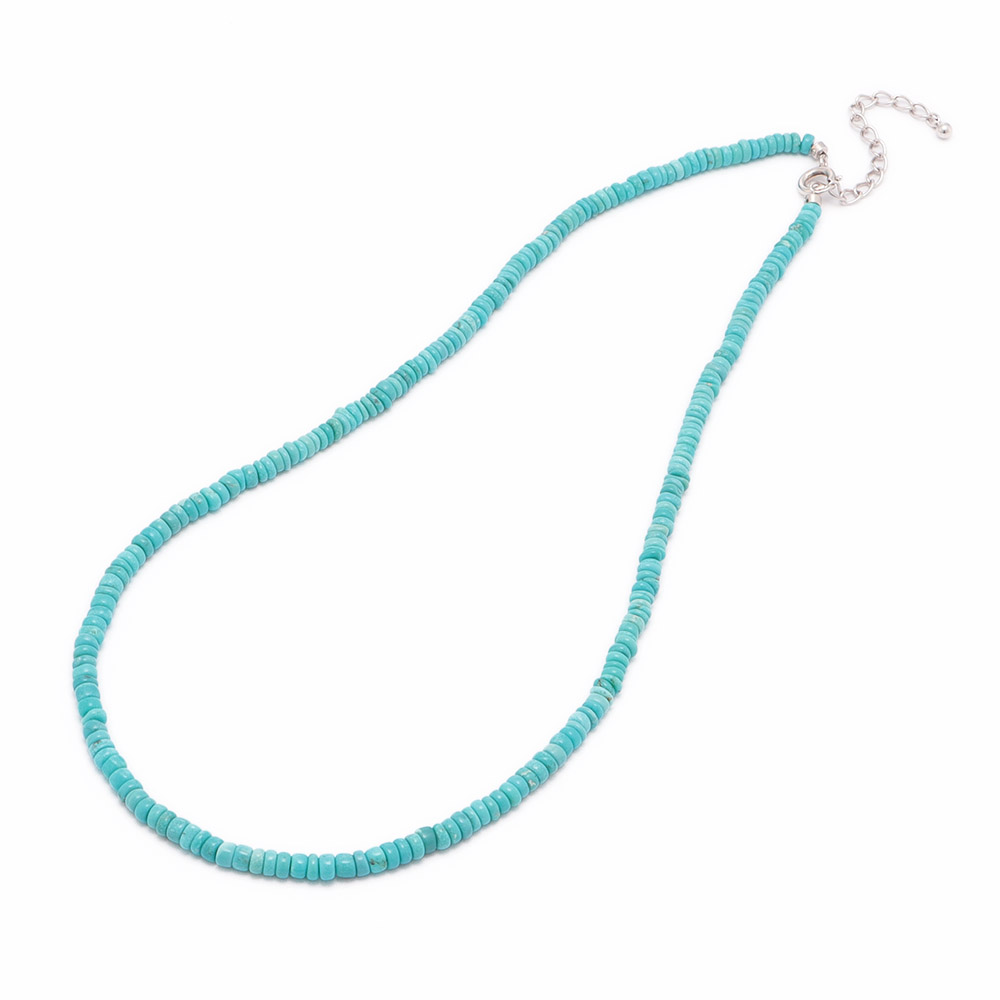 ≪75cm≫ SV ナチュラルターコイズ ネックレス ターコイズ ジュエリー アクセサリー J74702