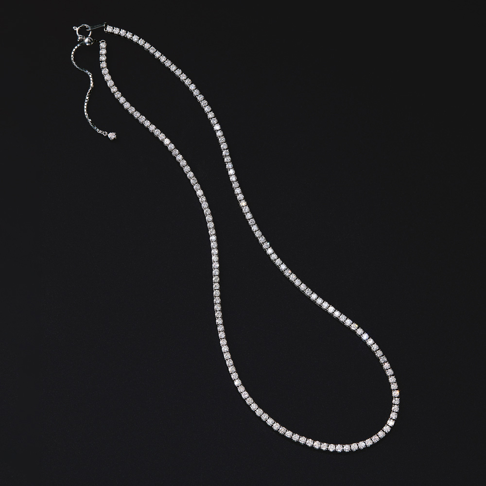 ≪5ctダイヤ≫ K18WG フルダイヤ ネックレス ダイヤモンド ジュエリー アクセサリー J74903