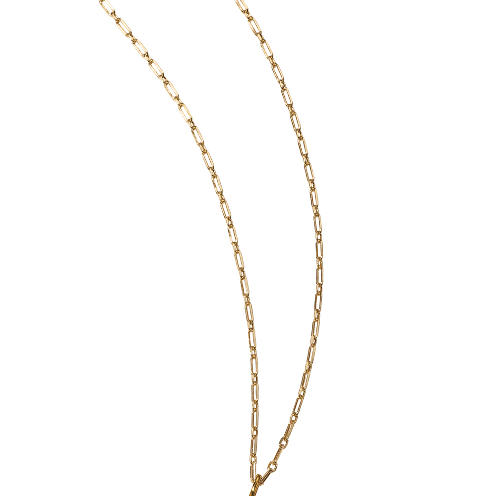 ≪60cm≫ K18 クリップデザイン ネックレス ゴールド製 ジュエリー アクセサリー J75608