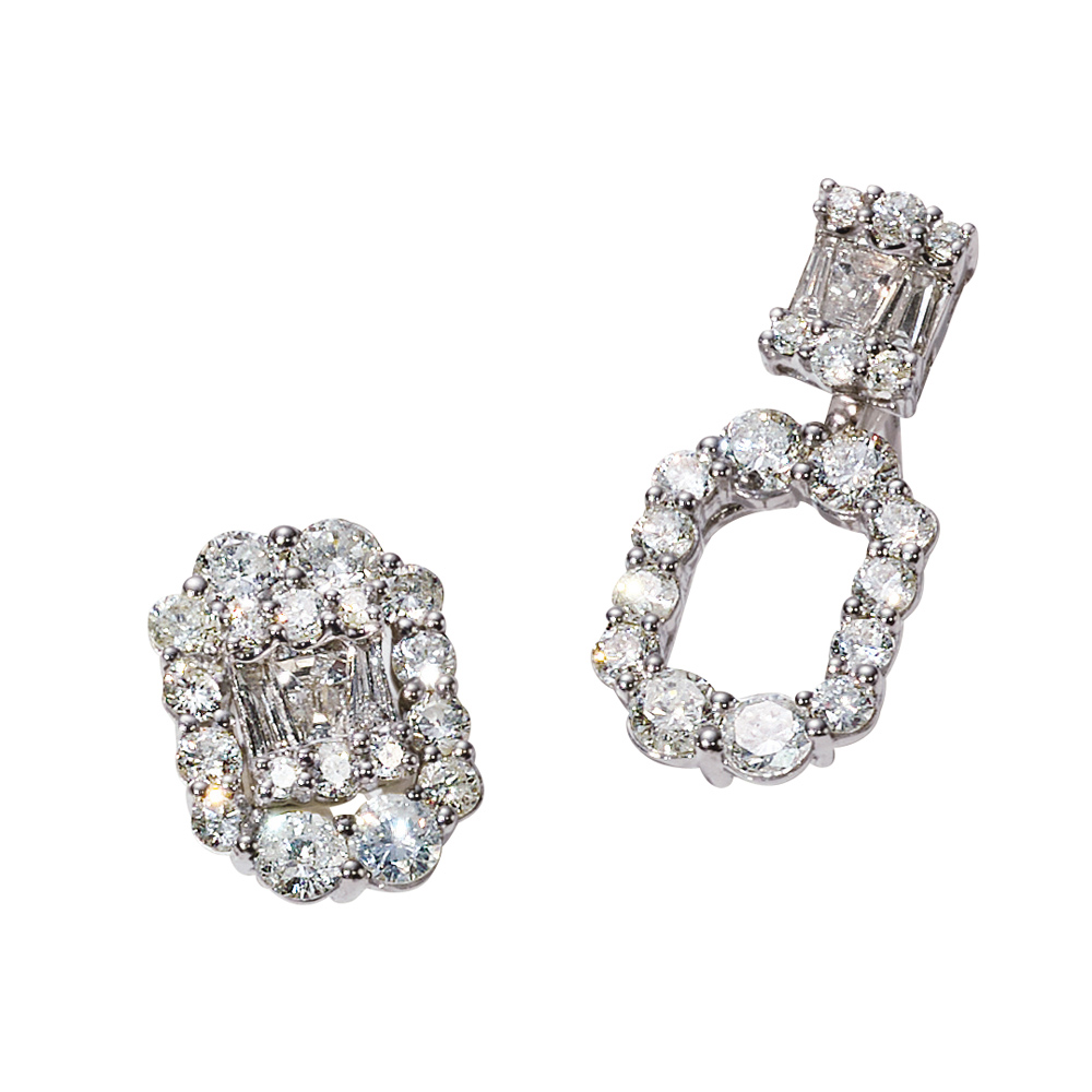 K18 1ctダイヤ 3WAY ピアス ダイヤモンド ジュエリー アクセサリー J75704