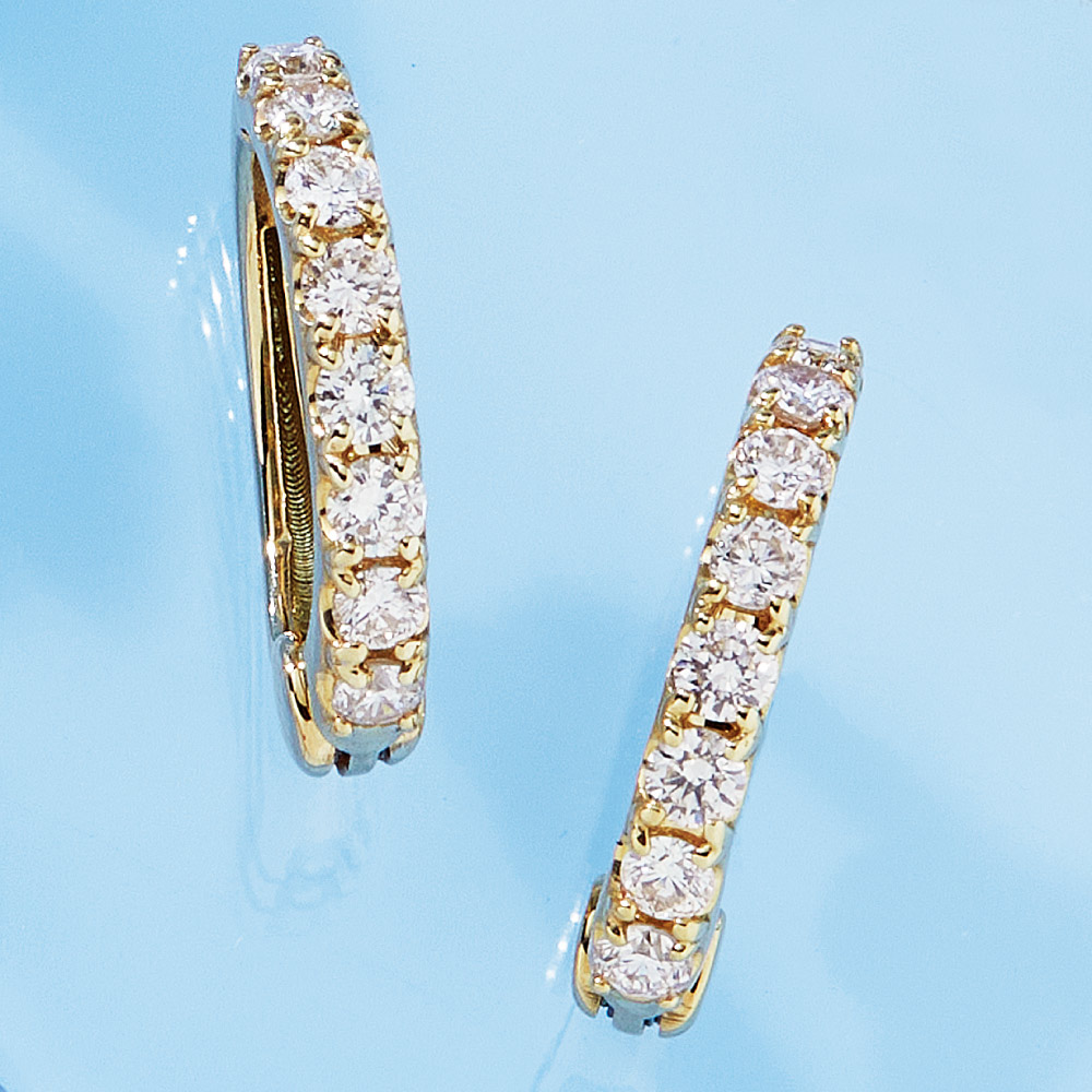 K10 0.6ctダイヤ イヤーカフ(両耳) ダイヤモンド ジュエリー アクセサリー J76107