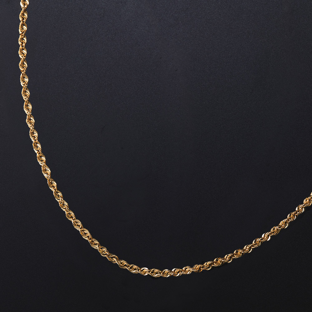 (*ゞ様 k18刻印　ロープチェーンネックレス　50cm 11g オーダー特注品 70726f647563742f32303233303931