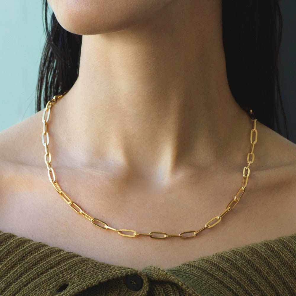 K18 クリップチェーンネックレス（中幅・50cm） 通販 - ディノス