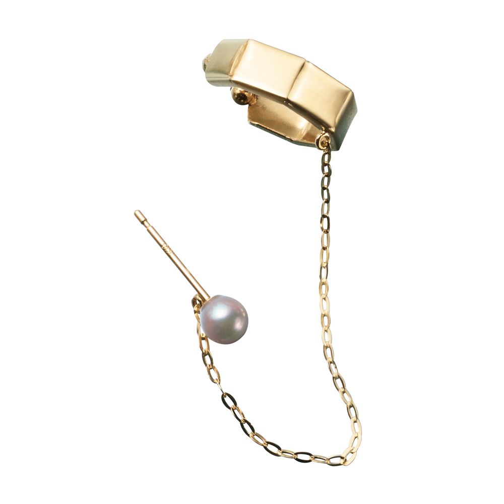 K18 アコヤベビーパール イヤーカフピアス（片耳） 通販 - ディノス