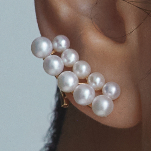 K10 淡水ベビーパール イヤリング 通販 - ディノス