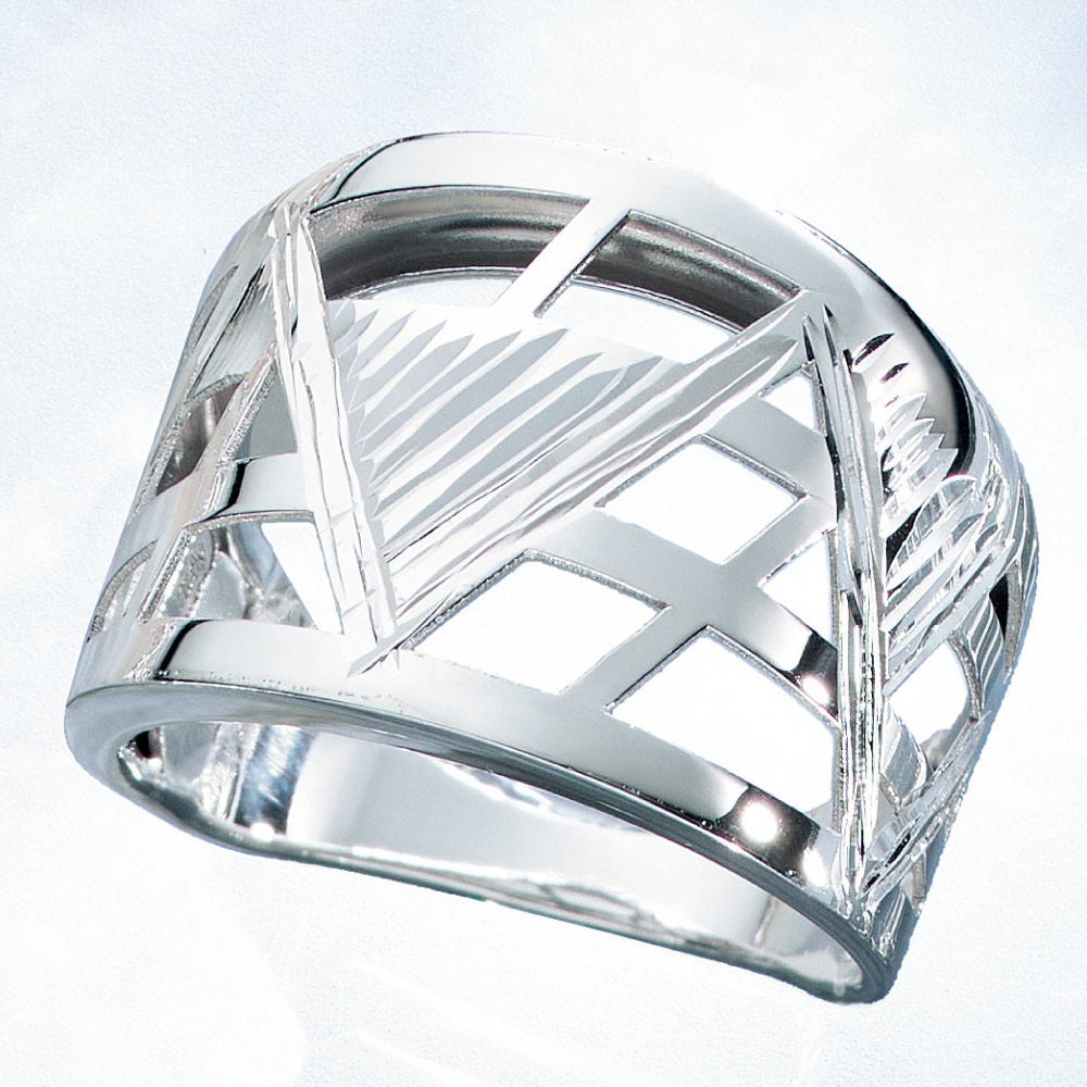 UNOAERRE/ウノアエレコラボ K18 ジオメトリック リング ゴールド製 ジュエリー アクセサリー J00209