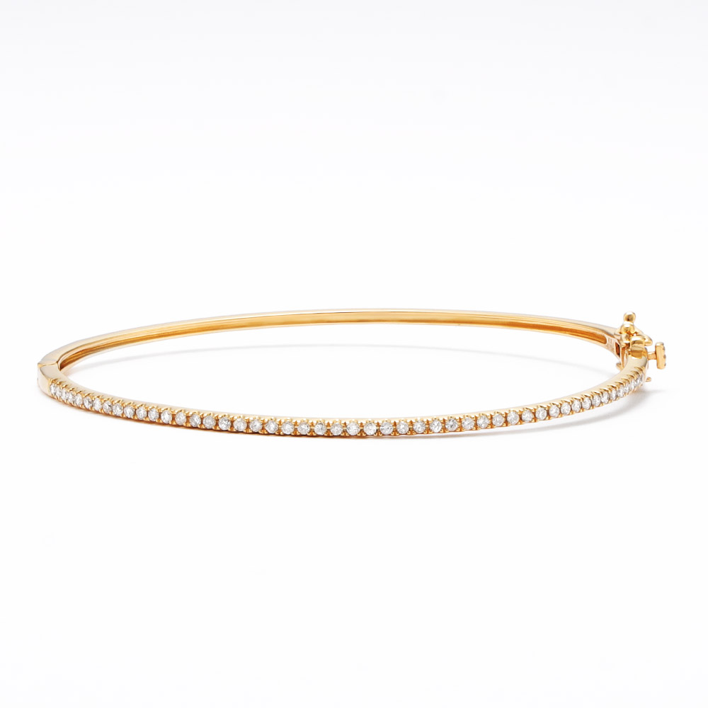 K18 0.5ctダイヤ バングル ダイヤモンド ジュエリー アクセサリー J00705