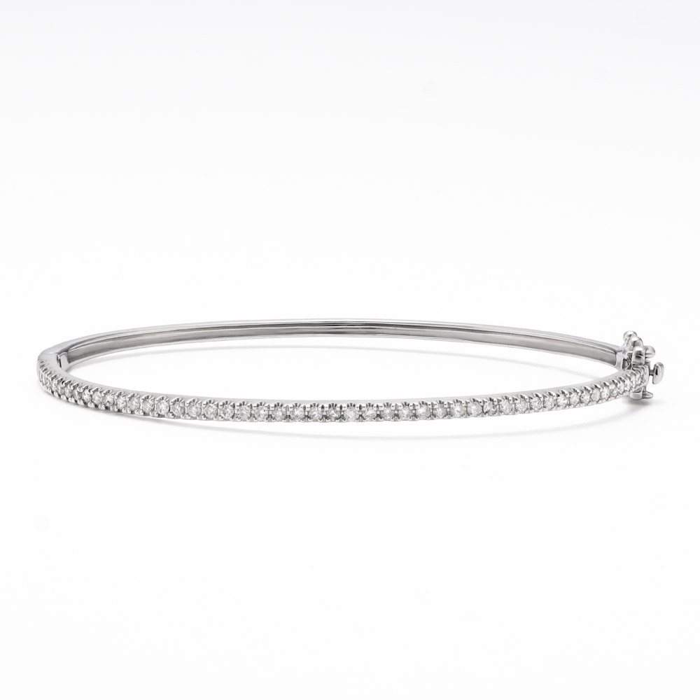 K18 0.5ctダイヤ バングル ダイヤモンド ジュエリー アクセサリー J00705