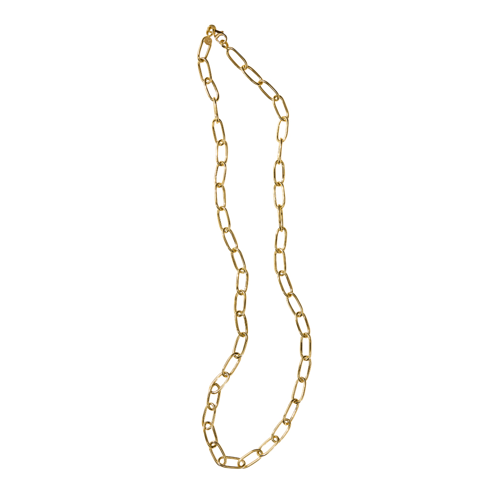 ≪45cm≫ UNOAERRE/ウノアエレコラボ K18 クリップ ネックレス ゴールド製 ジュエリー アクセサリー J00203