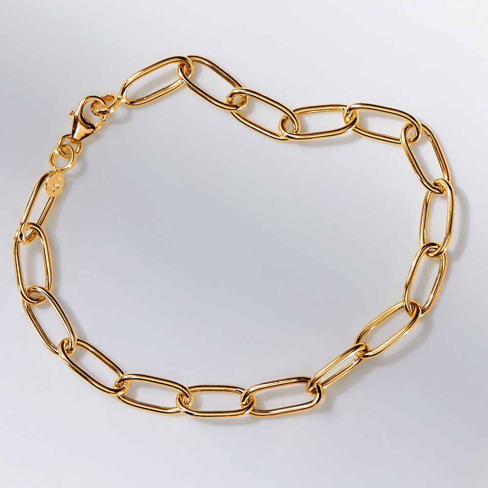 UNOAERRE/ウノアエレコラボ K18 クリップ ブレスレット(19cm) ゴールド製 ジュエリー アクセサリー J00205