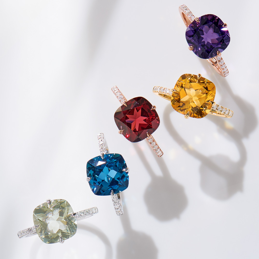 K18 カラーストーン・ダイヤ リング ゴールド製 ジュエリー アクセサリー J00301