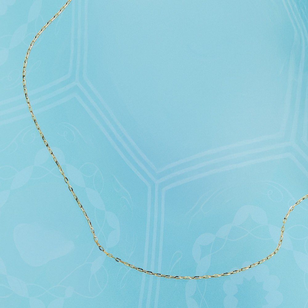 K18 スライドチェーン ネックレス（60cm） ゴールド製 ジュエリー アクセサリー J01203