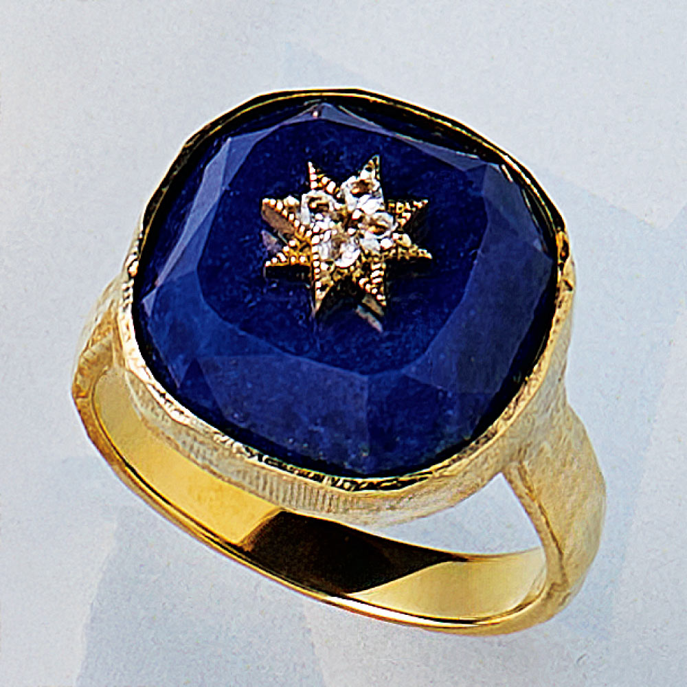 碌山　リング　ラピスラズリ　15号 ROKUZAN/碌山 SV ラピスラズリ デザイン リング 通販 - ディノス