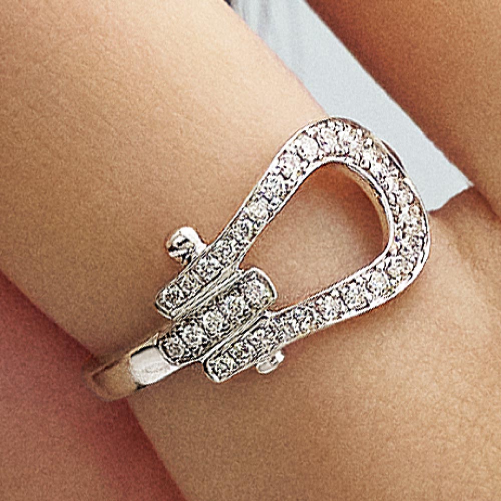 K18 0.3ctダイヤ 馬蹄 リング ダイヤモンド ジュエリー アクセサリー J01502