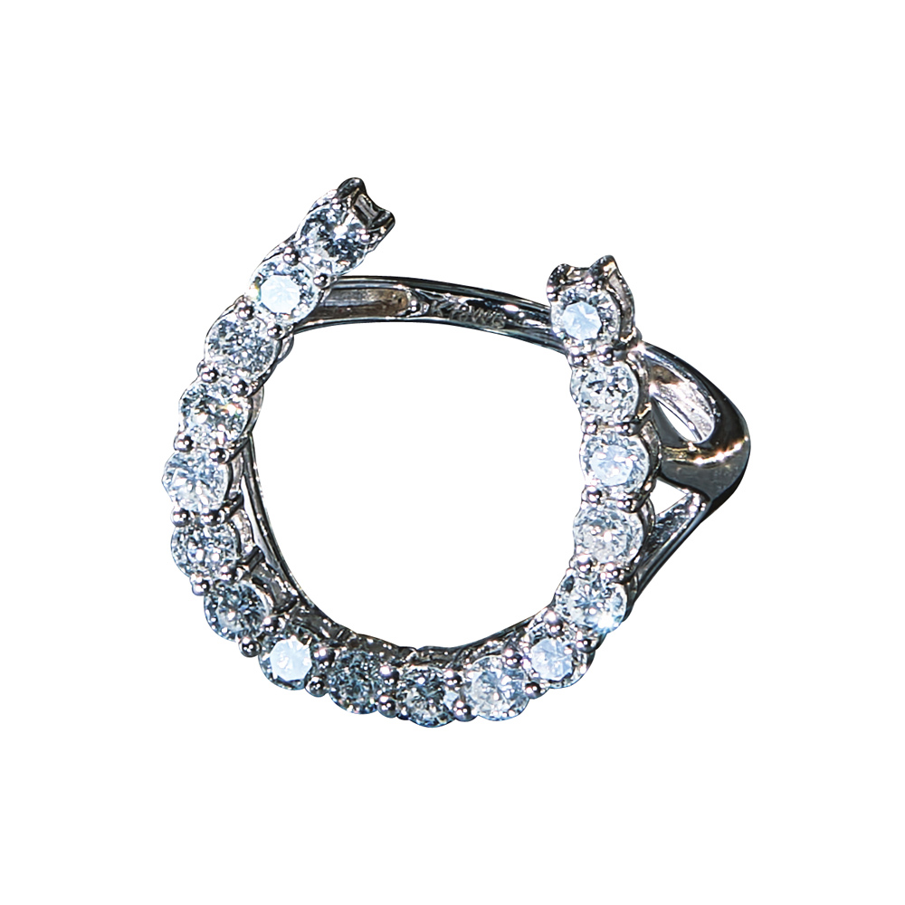 K18 1ctダイヤ 馬蹄リング ダイヤモンド ジュエリー アクセサリー J07202