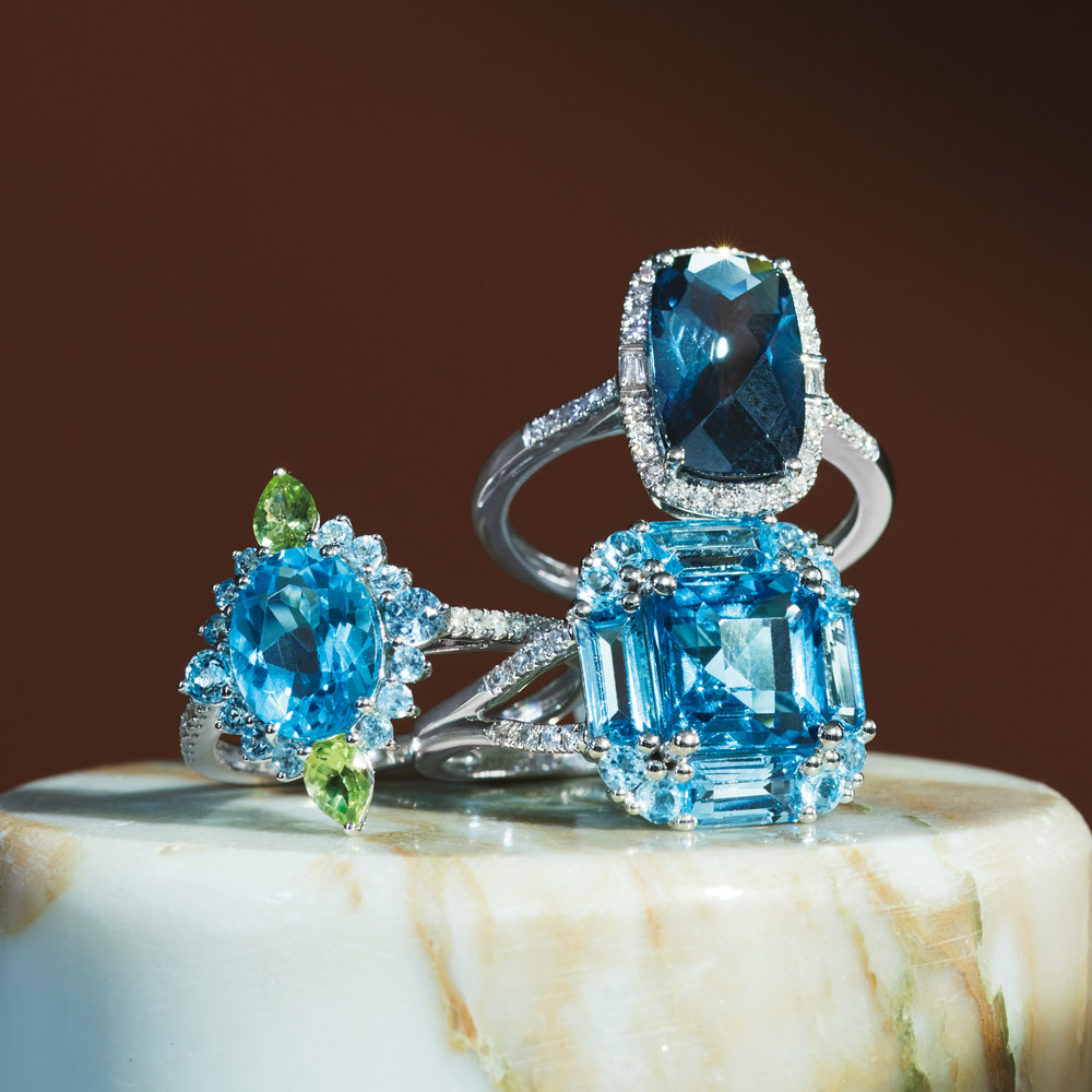 Pt ロンドンブルートパーズ リング プラチナ製 ジュエリー アクセサリー J08001