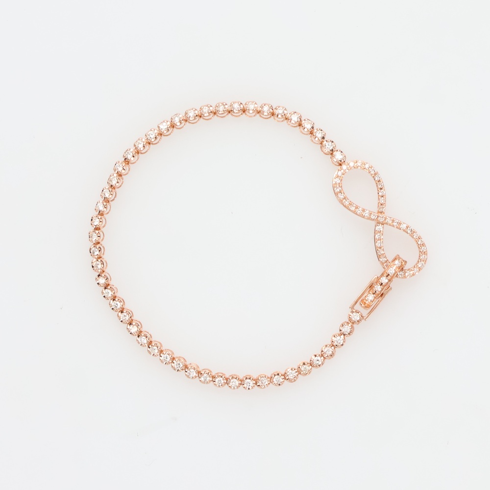 K18 1ctダイヤ 馬蹄ブレスレット ダイヤモンド ジュエリー アクセサリー J08310