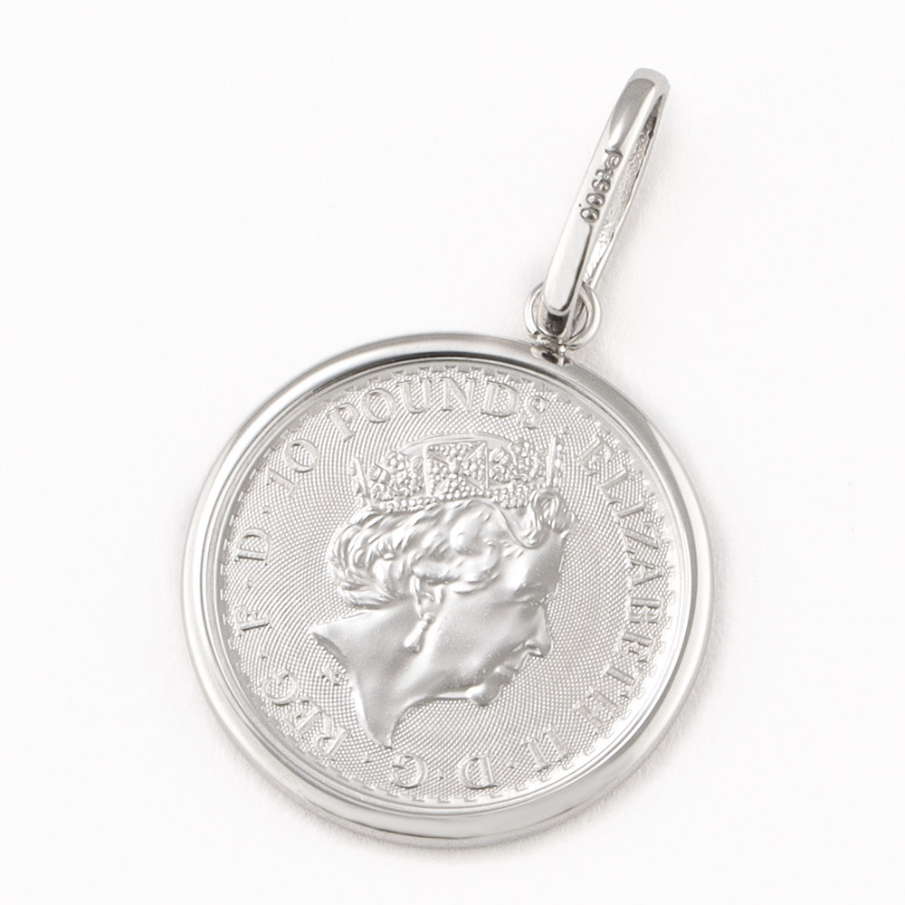 純プラチナ ブリタニアコイン ペンダントヘッド プラチナ製 ジュエリー アクセサリー J08503