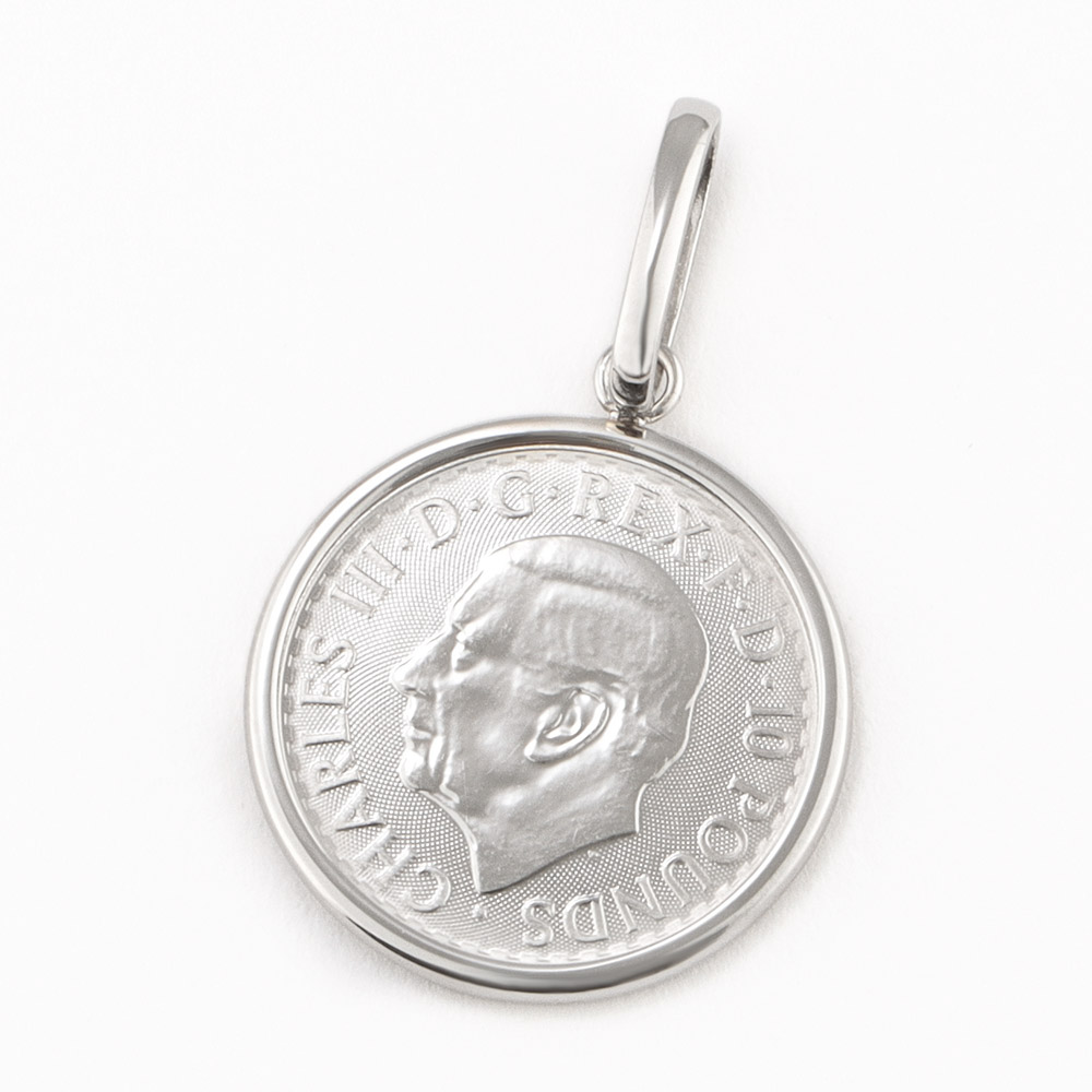 純プラチナ ブリタニアコイン ペンダントヘッド プラチナ製 ジュエリー アクセサリー J08503