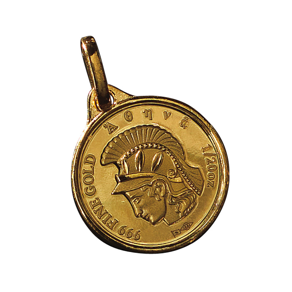 純金 1/20オンス コインペンダントヘッド ペンダントトップ チャーム ジュエリー アクセサリー J08901