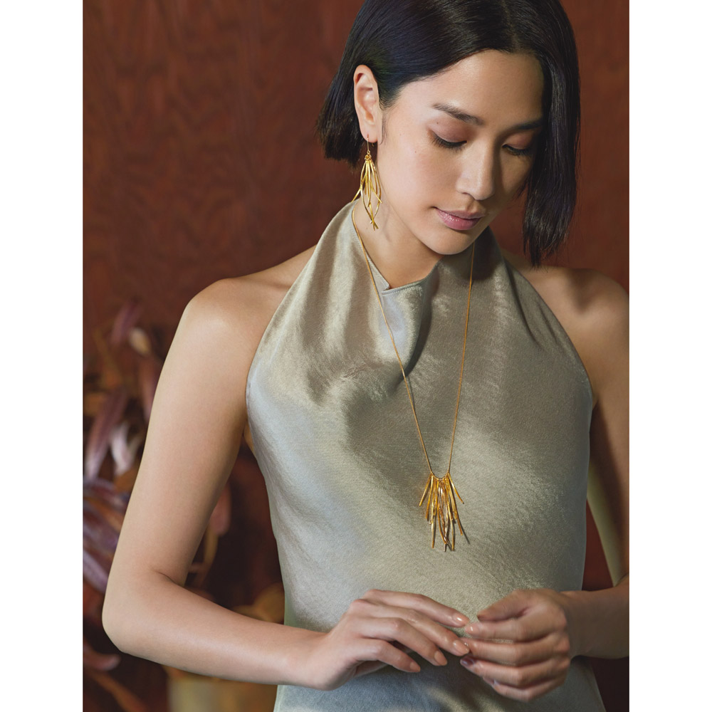 HAKUZA/箔座 haku フリンジ ロングネックレス ネックレス ペンダント ジュエリー アクセサリー J09101