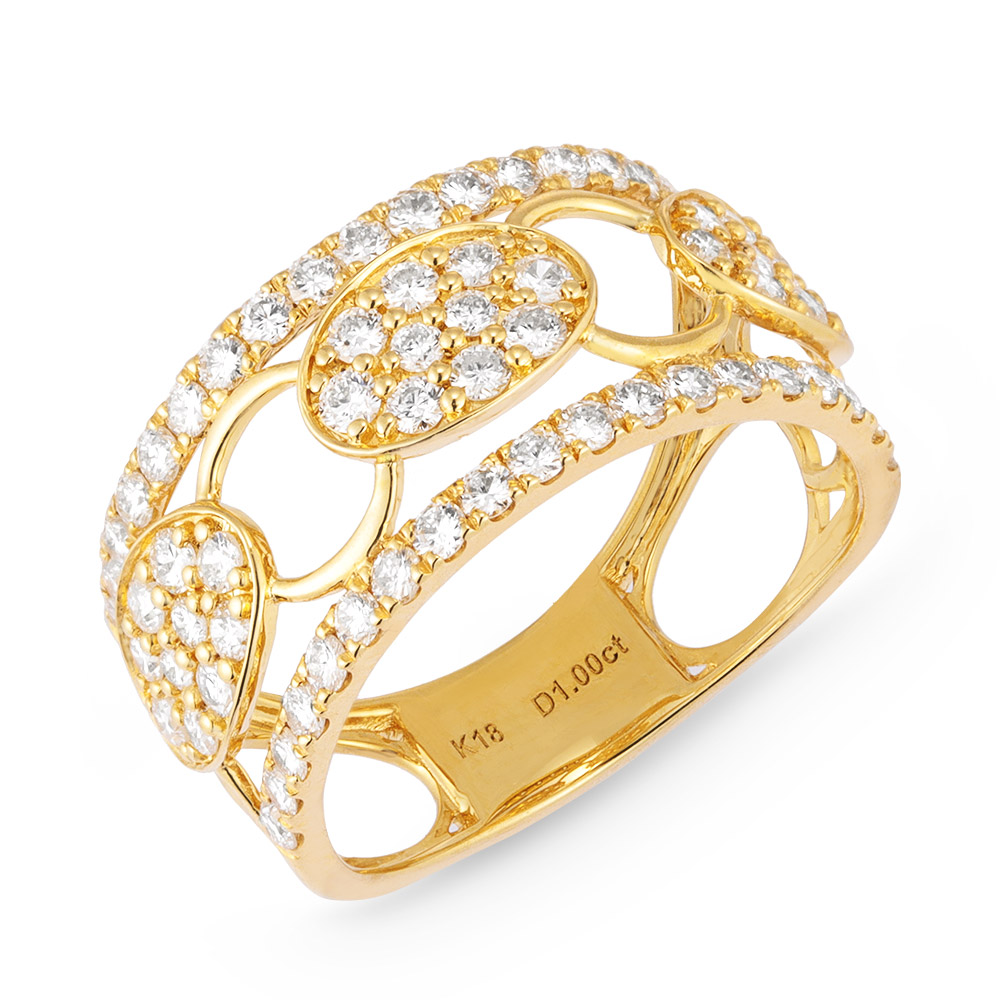 K18 1ctダイヤ オーバルデザイン リング ダイヤモンド ジュエリー アクセサリー J09410