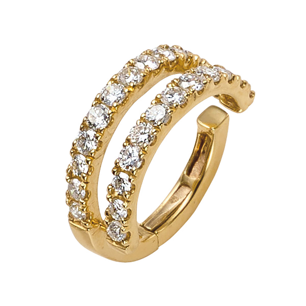 K18 0.25ctダイヤ イヤーカフ （片耳） ダイヤモンド ジュエリー アクセサリー J09604