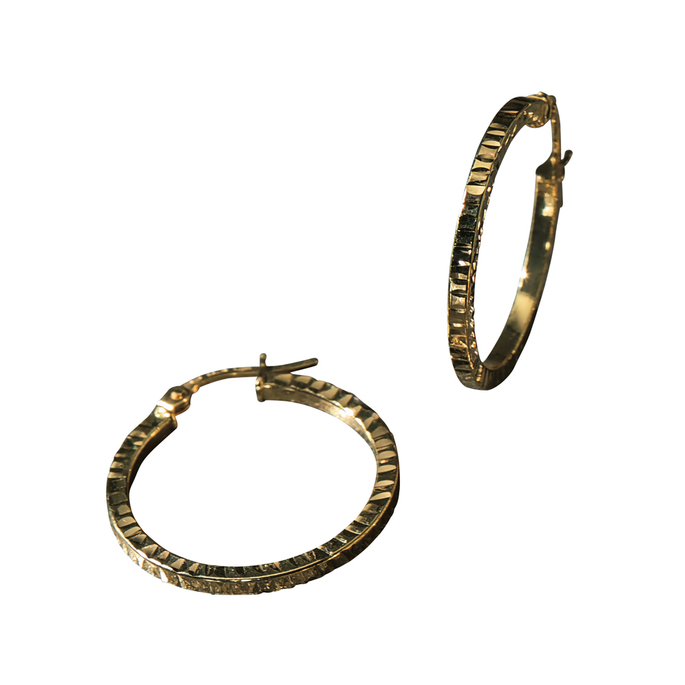 UNOAERRE/ウノアエレコラボ K18 フープピアス ゴールド製 ジュエリー アクセサリー J07508