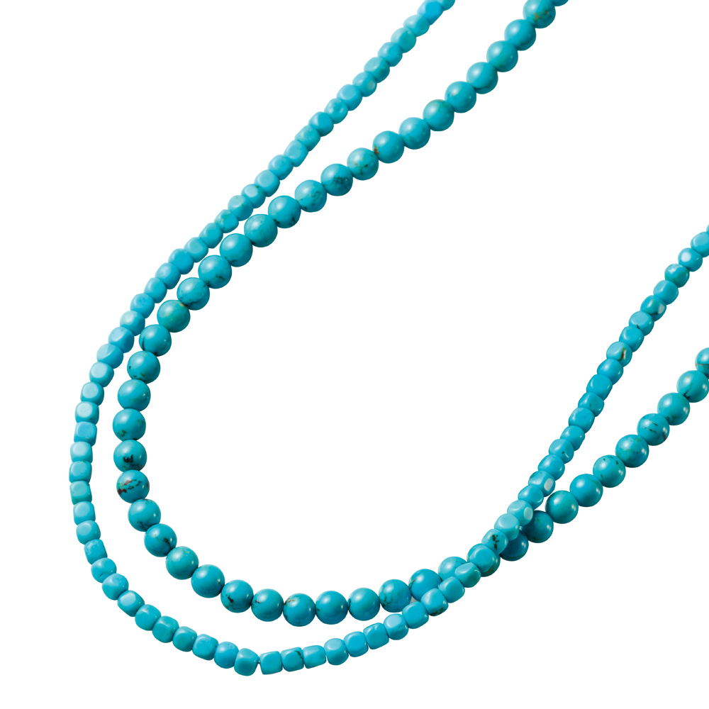 SV ナチュラルターコイズ ロングネックレス ターコイズ ジュエリー アクセサリー J07805