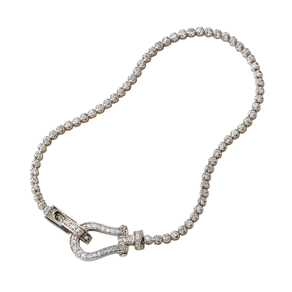 K18 1ctダイヤ 馬蹄ブレスレット ダイヤモンド ジュエリー アクセサリー J08310