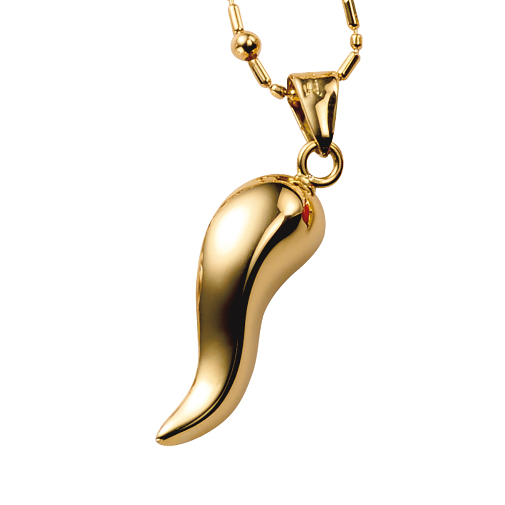 UNOAERRE/ウノアエレ K18 コルノ（つの）チャーム ペンダントトップ チャーム ジュエリー アクセサリー J08410