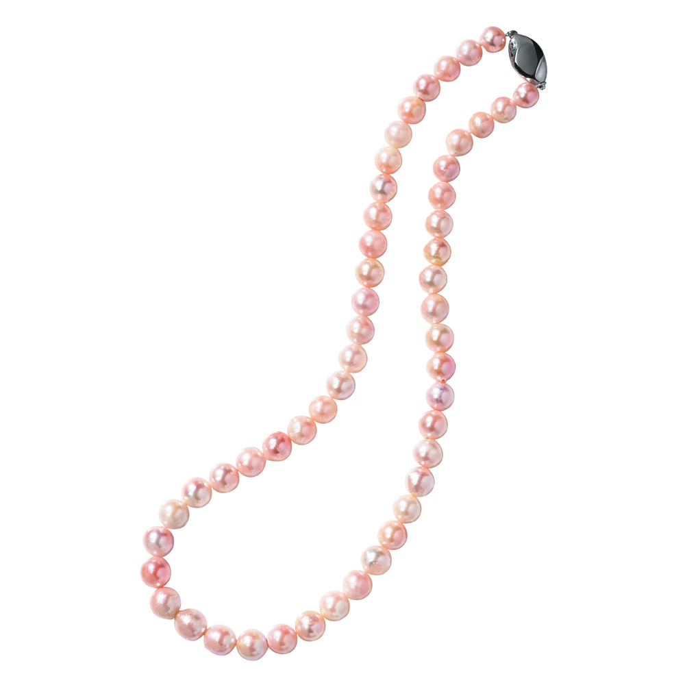 大倉珊瑚店 SV コラーロパール デザインネックレス シルバー製 ジュエリー アクセサリー J08701