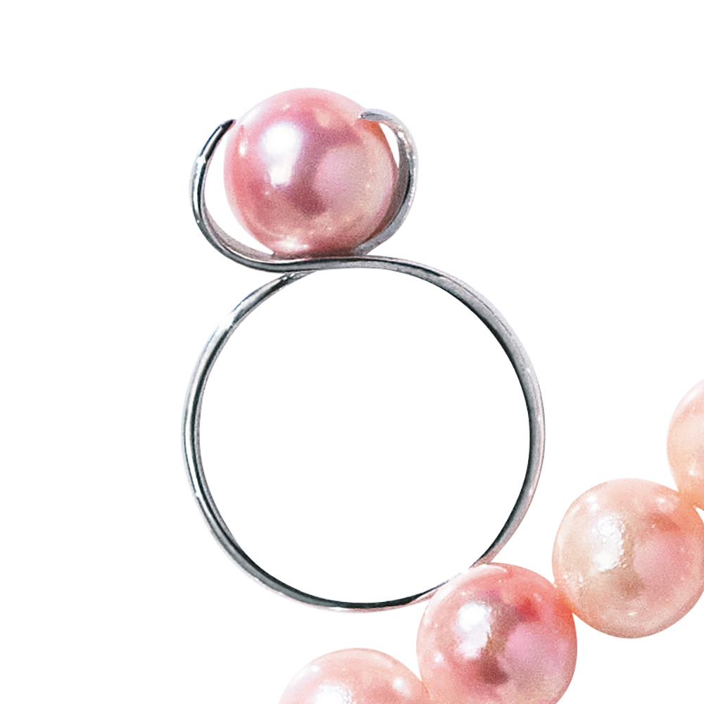 大倉珊瑚店 SV コラーロパール デザインリング シルバー製 ジュエリー アクセサリー J08703
