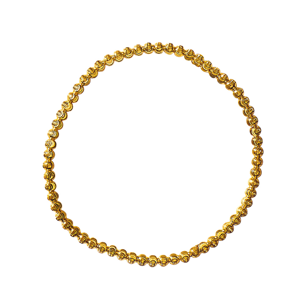 純金 カットボール ブレスレット ゴールド製 ジュエリー アクセサリー J09004